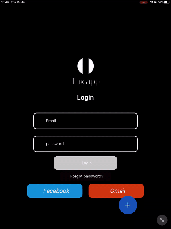 Before the user login replace the screen with a home page.