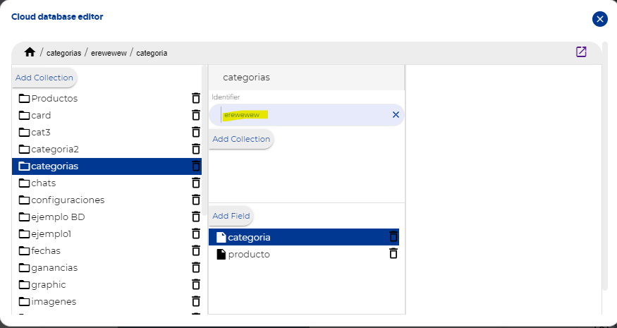 Set data DB direct - Apphive Docs